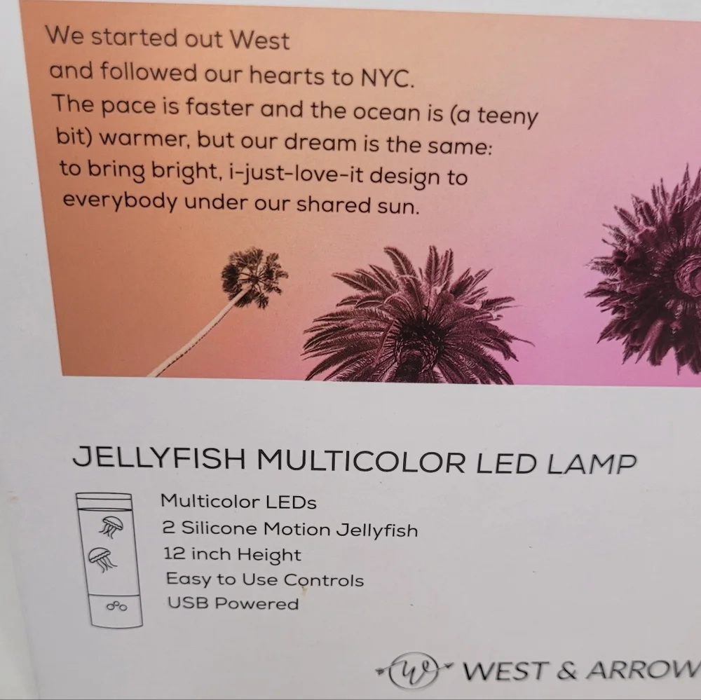 Jellyfish Lamp Accent Light West & Arrow 12